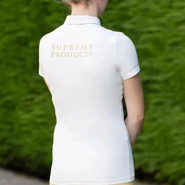 Supreme Products Short Sleeve Champion Show Rider Competition Shirt with Zip Cream| Online For Equine