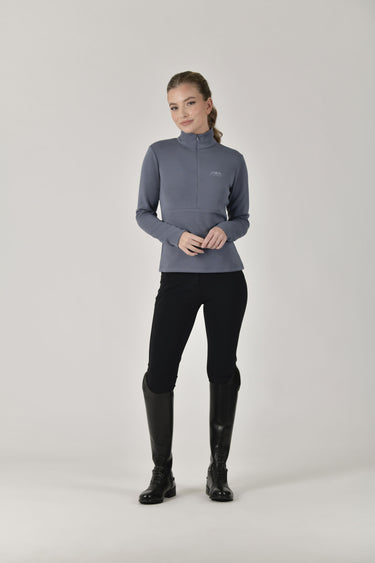 Buy Weatherbeeta Copper 1/2 Zip Long Sleeve Mid-Layer Slate Blue | Online for Equine