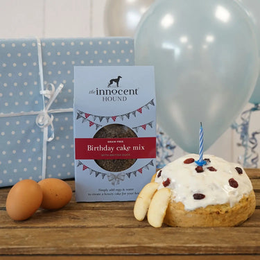 Buy The Innocent Hound Birthday Cake Mix With British Duck | Online for Equine