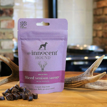 Buy The Innocent Hound Sliced Venison Sausage With Potato Treats | Online for Equine