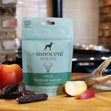 Buy The Innocent Hound Venison Sausage With Chopped Apple Treats | Online for Equine
