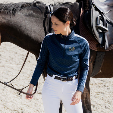 Toggi Midnight Navy Print Montagu Womens Base Layer| Online For Equine