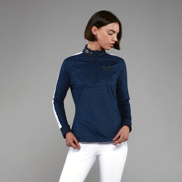 Toggi Midnight Navy Print Montagu Womens Base Layer| Online For Equine