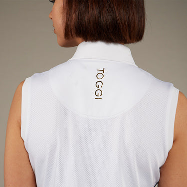 Toggi Navy/White  Haymarket Womens Sleeveless Polo| Online For Equine