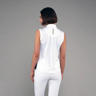 Toggi Navy/White  Haymarket Womens Sleeveless Polo| Online For Equine