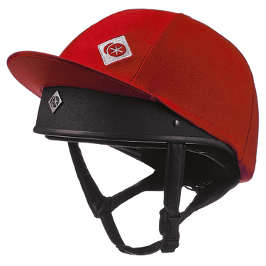 Buy the Charles Owen Red Traditional Coloured Hat Silk | Online for Equine