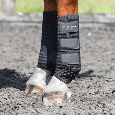 Buy Equilibrium Black Stretch & Flex Training Wraps | Online for Equine