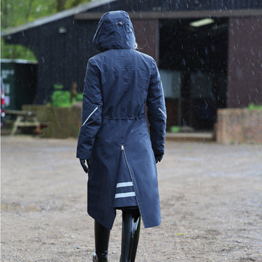 Equetech Navy Utopia Ladies Luxe Recycled Waterproof Riding Coat| Online For Equine