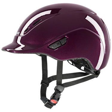 Buy Uvex Kidoxx Burgundy Shiny Junior Riding Hat| Online for Equine