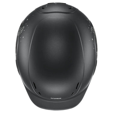 Buy Uvex Kidoxx Dekor Black Matt - Happiness & Horses Junior Riding Hat| Online for Equine