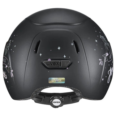 Buy Uvex Kidoxx Dekor Black Matt - Happiness & Horses Junior Riding Hat| Online for Equine