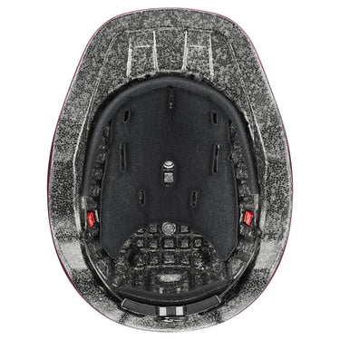 Buy Uvex Kidoxx Dekor Shiny Burgundy Flower Junior Riding Hat| Online for Equine