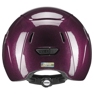 Buy Uvex Kidoxx Dekor Shiny Burgundy Flower Junior Riding Hat| Online for Equine