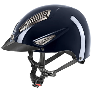 Uvex Shiny Perfexxion III Navy Adjustable Riding Hat| Online For Equine