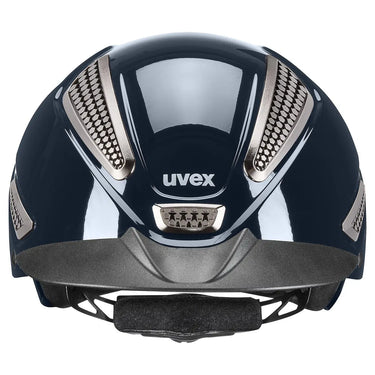 Uvex Shiny Perfexxion III Navy Adjustable Riding Hat| Online For Equine