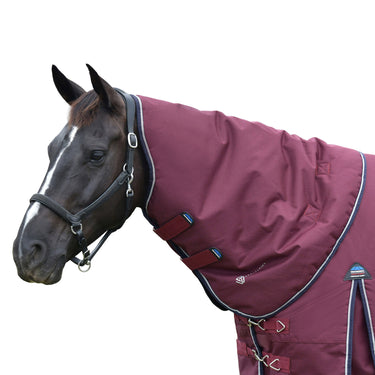 Weatherbeeta Comfitec Essential Turnout Neck Cover 0G Burgundy/ Navy