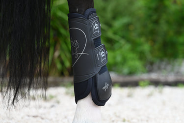 Veredus Absolute Black Elastic Front Dressage Boots| Online For Equine
