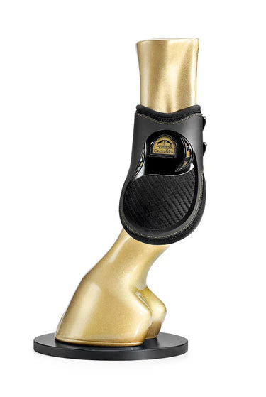 Veredus Black Grand Slam Carbon Gel Rear Fetlock Boots Gold Edition| Online For Equine