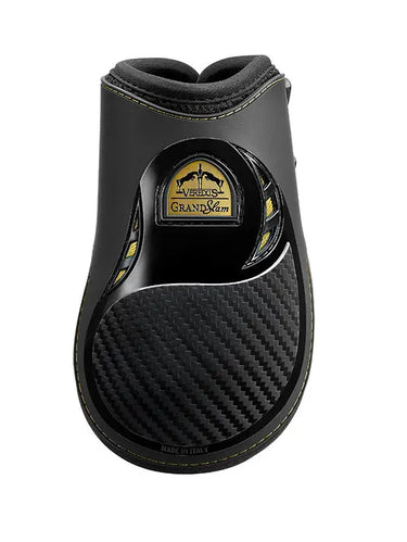 Veredus Black Grand Slam Carbon Gel Rear Fetlock Boots Gold Edition| Online For Equine