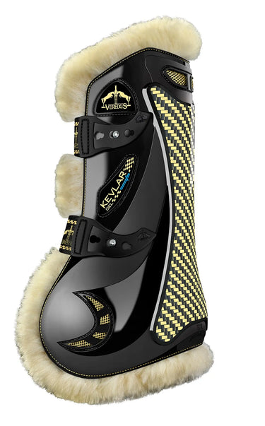 Veredus Kevlar Gel Vento Save The Sheep Black Front Tendon Boots| Online For Equine