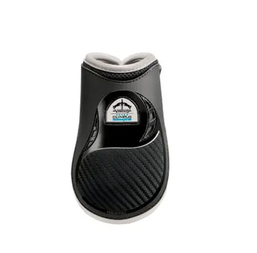 Veredus Olympus Vento Rear Fetlock Boots Black | Ivory Edging| Online For Equine