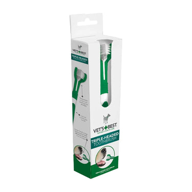 Buy Vets Best Triple Headed Toothbrush For Dogs | Online for Equine