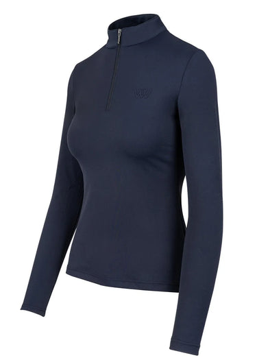 Woof Wear Navy Long Sleeve Ladies Tech Riding Shirt