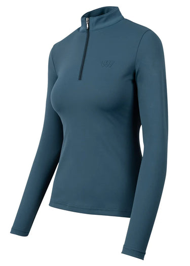 Woof Wear Petrol Blue Long Sleeve Ladies Tech Riding Shirt