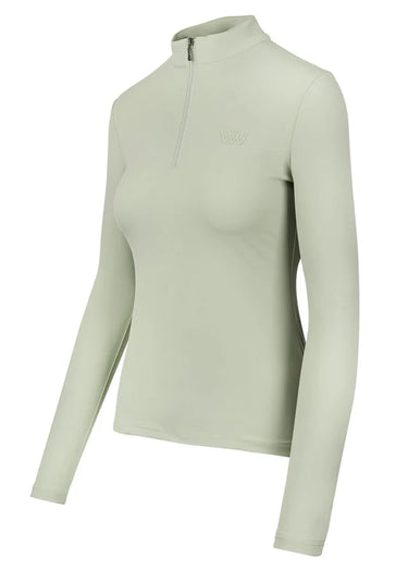 Woof Wear Sage Green Long Sleeve Ladies Tech Riding Shirt