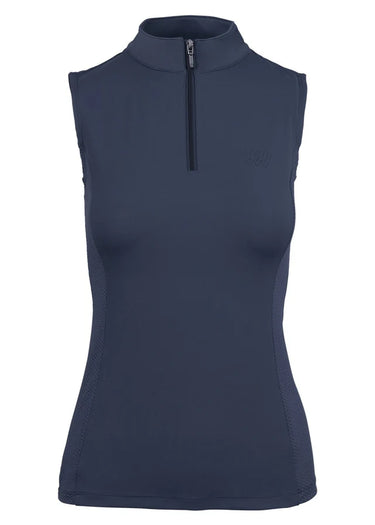 Woof Wear Navy Sleeveless Ladies Tech Riding Shirt