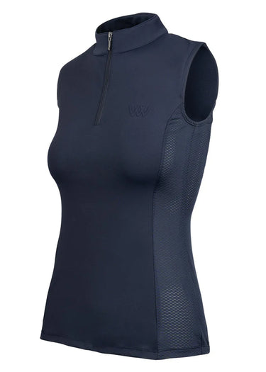 Woof Wear Navy Sleeveless Ladies Tech Riding Shirt
