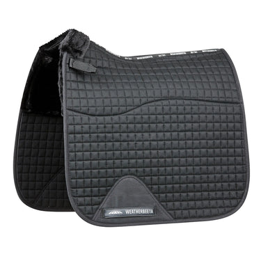 WeatherBeeta Black Prime Comfy Fleece Dressage Saddle Pad