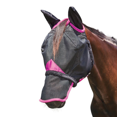 WeatherBeeta Black/Purple ComFiTec Deluxe Durable Mesh Mask With Ears & Nose| Online For Equine