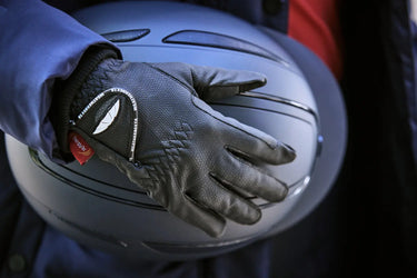 Buy WeatherBeeta Black Therapy-Tec Riding Gloves| Online for Equine