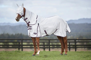 Buy WeatherBeeta ComFiTec Essential Mesh II Combo Neck Fly Rug (Maroon Binding)| Online for Equine