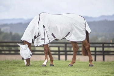 Buy WeatherBeeta ComFiTec Essential Mesh II Combo Neck Fly Rug (Maroon Binding)| Online for Equine