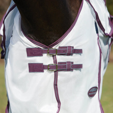 WeatherBeeta ComFiTec Essential Mesh II Combo Neck Fly Rug (Maroon Binding)| Online For Equine