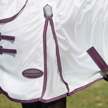WeatherBeeta ComFiTec Essential Mesh II Combo Neck Fly Rug (Maroon Binding)| Online For Equine