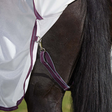 WeatherBeeta ComFiTec Essential Mesh II Combo Neck Fly Rug (Maroon Binding)| Online For Equine