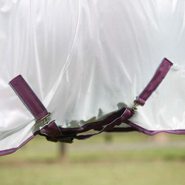 WeatherBeeta ComFiTec Essential Mesh II Combo Neck Fly Rug (Maroon Binding)| Online For Equine