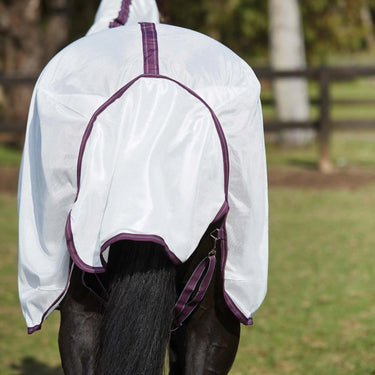 WeatherBeeta ComFiTec Essential Mesh II Combo Neck Fly Rug (Maroon Binding)| Online For Equine