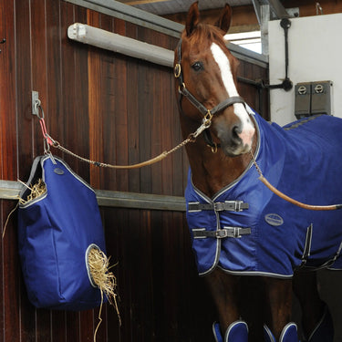 WeatherBeeta Dark Blue / Grey / White Fleece Cooler Standard Neck| Online For Equine