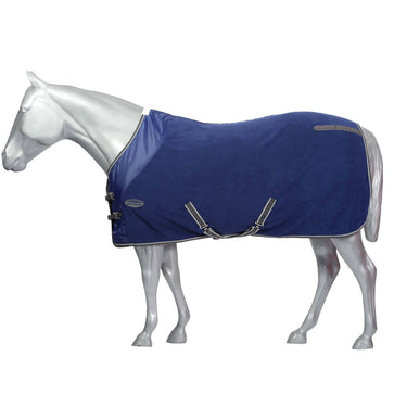 WeatherBeeta Dark Blue / Grey / White Fleece Cooler Standard Neck| Online For Equine
