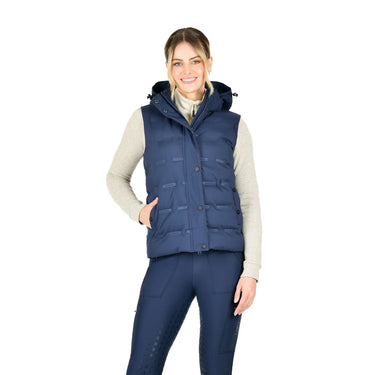 WeatherBeeta Navy/Iris Hapur Heat Seal Quilted Vest| Online For Equine