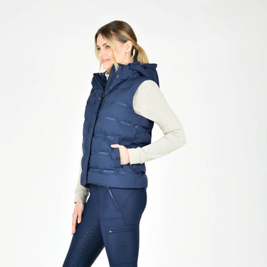 WeatherBeeta Navy/Iris Hapur Heat Seal Quilted Vest| Online For Equine