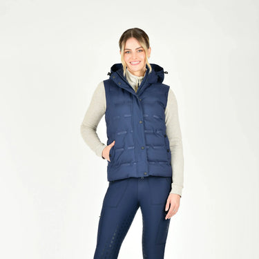 WeatherBeeta Navy/Iris Hapur Heat Seal Quilted Vest| Online For Equine