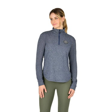 WeatherBeeta Navy Iris London Layer Long Sleeve Top - X Small (UK 8)| Online For Equine
