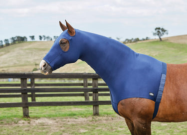 WeatherBeeta Navy Stretch Hood With Zip| Online For Equine