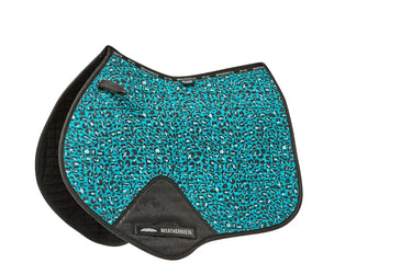 Buy WeatherBeeta Prime Turquoise Leopard Print Jump Saddle Pad-Pony| Online for Equine