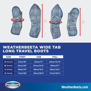 Buy WeatherBeeta Wide Tab Shaped Travel Boots| Online for Equine
